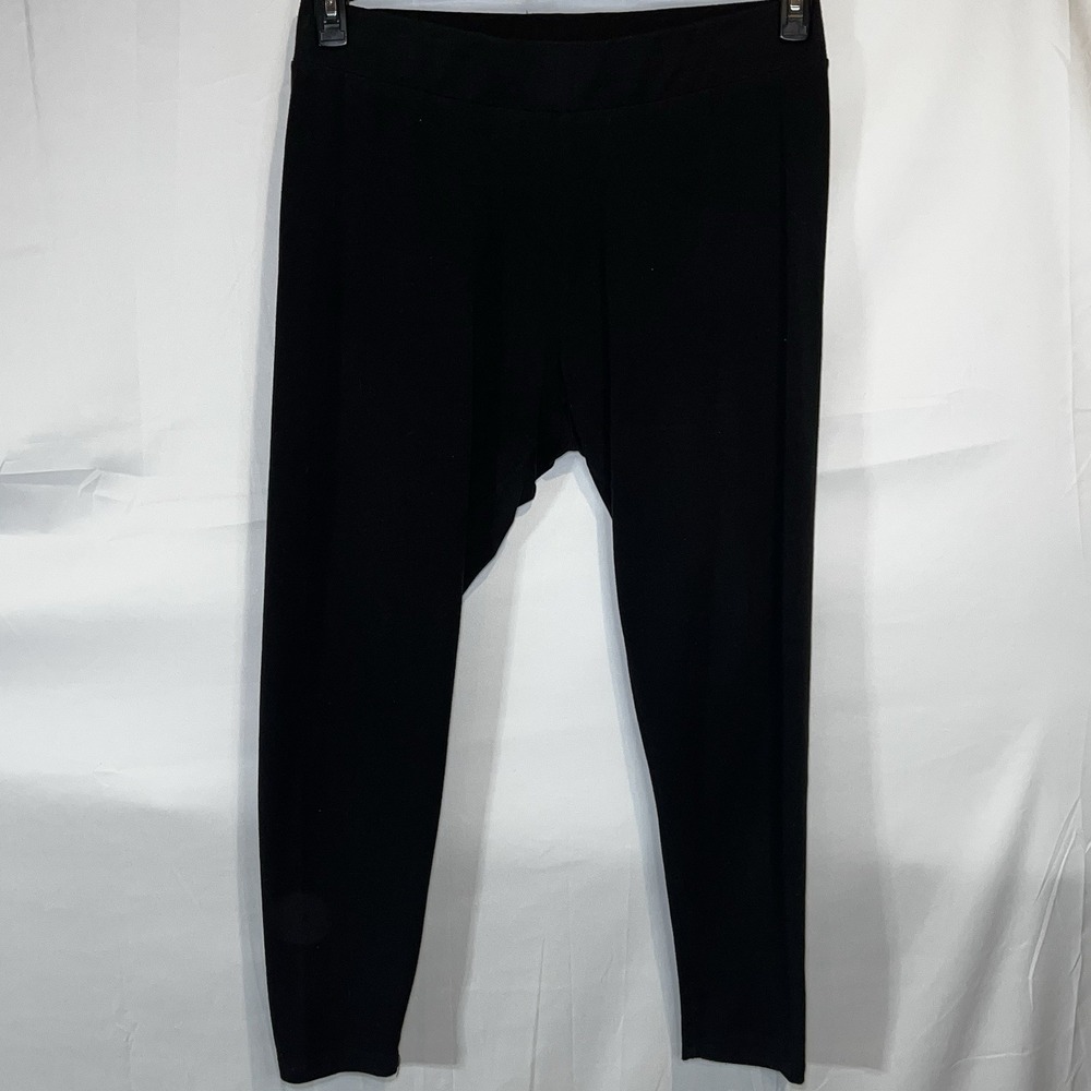 Cato EST 1946‎ Women's Black Wide Leg Stretch Pull On Pants Size 18/20W